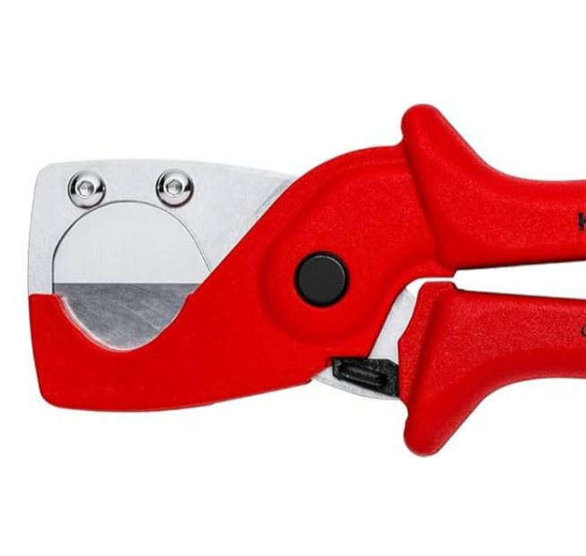 KNIPEX Pipe cutter for plastic composite pipes glass fibre reinforced plastic handles 12 - 25 mm 90 25 185