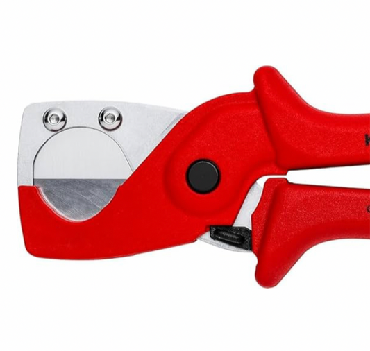 KNIPEX Pipe cutter for plastic composite pipes glass fibre reinforced plastic handles 12 - 25 mm 90 25 185