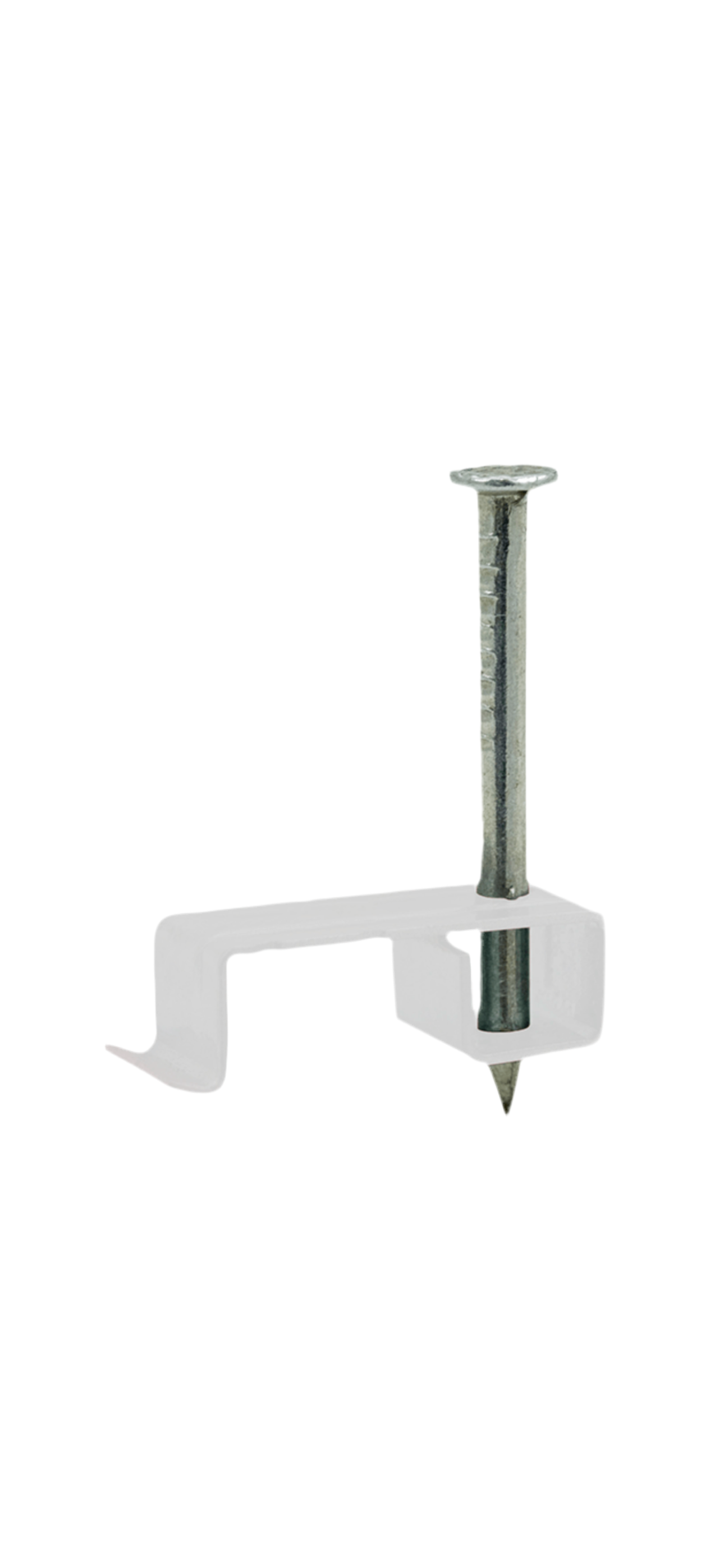 006) 4-6mm METAL LSF T&E CABLE CLIPS WHITE (x100)