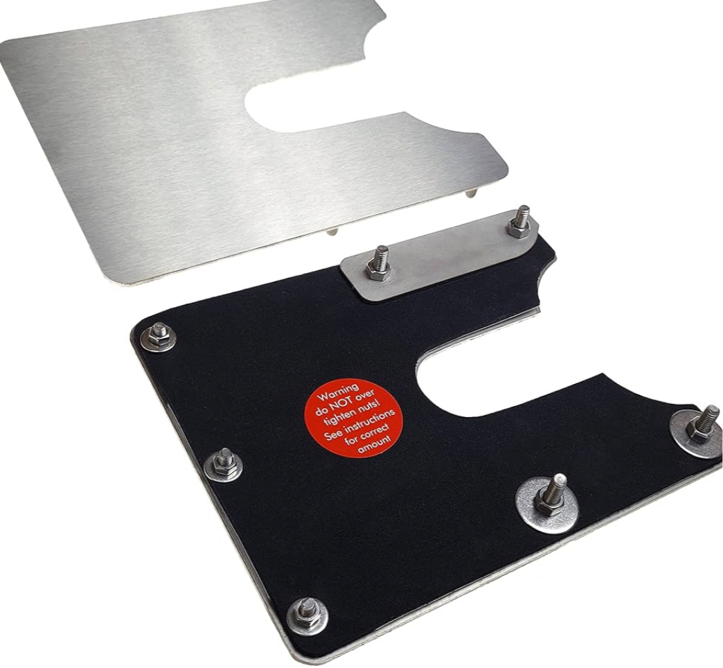 Sussex Installations FOR3-RB-EXT-001 Brushed stainless Repair/security shield compatible with Ford Custom (2013-2023) van - rear barn door