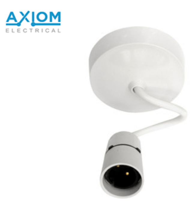 0) (Best seller this month) Axiom white plastic 6inch Pendant