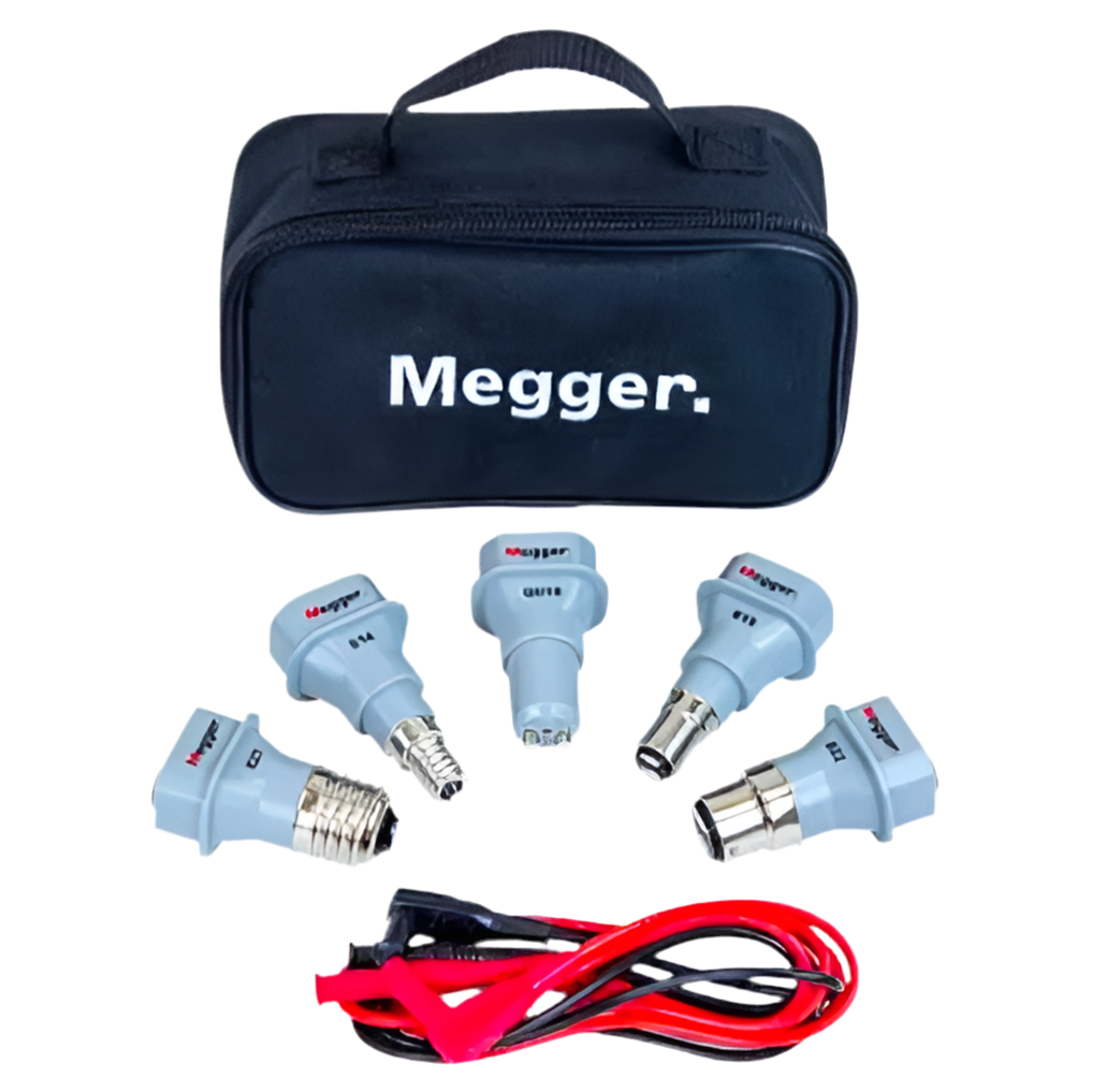 2) Megger LA-KIT Lamp Adaptor Testing Kit