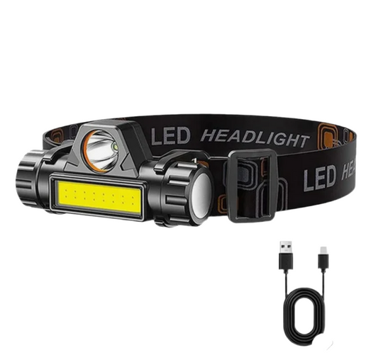 3) HEAD TORCH- USB RECHARGEABLE