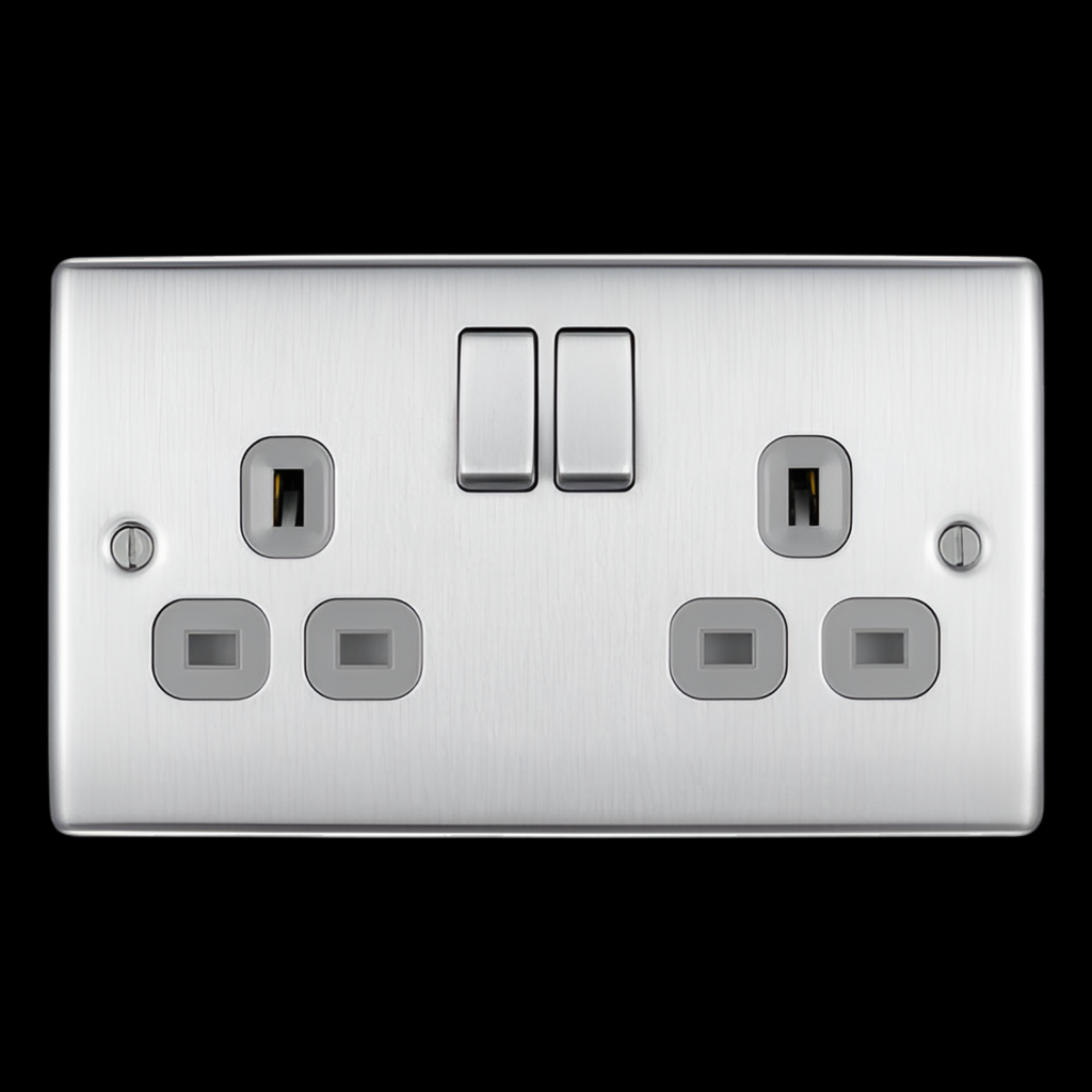 007) BG NEXUS 2G Socket (Brushed Chrome)