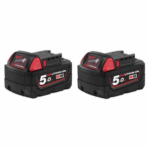 Milwaukee M18B5 18V 5.0Ah Redlithium-Ion Slide Battery