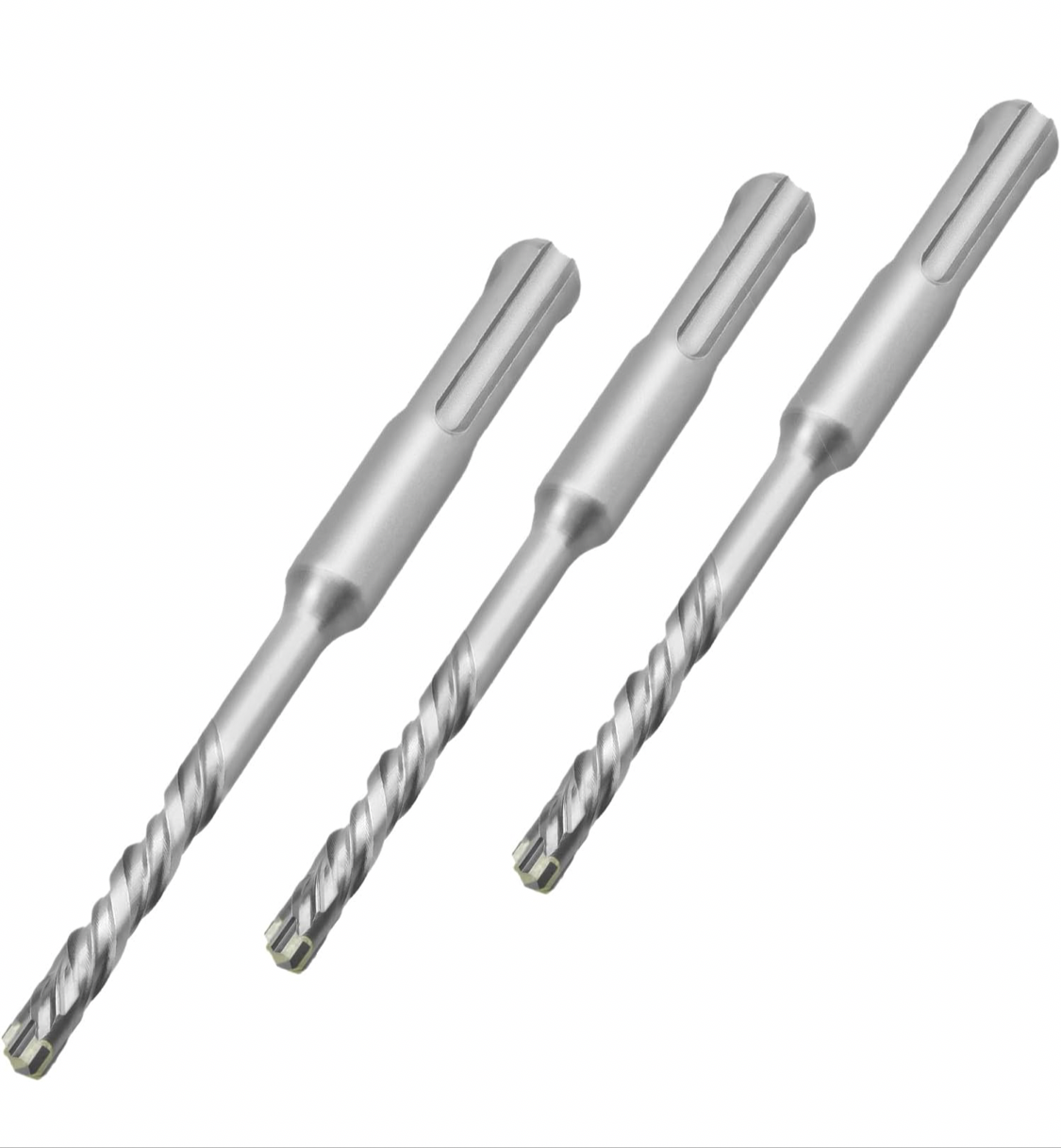SDS Plus Hammer Drill Bits 8mm x 110mm x 3, SDS Masonry Dill Bit Cross Tip Carbide Drill bit for Brick Walls, Concrete, Stone