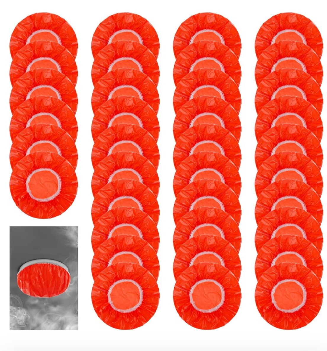 1) AICO - 36PCS Smoke Detector Covers Fire Alarm Dust/Paint cover