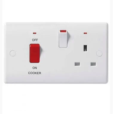 0) (Best Seller this month) BG NEXUS Horizontal 45amp Cooker isolator and 1g Socket (BG 871)