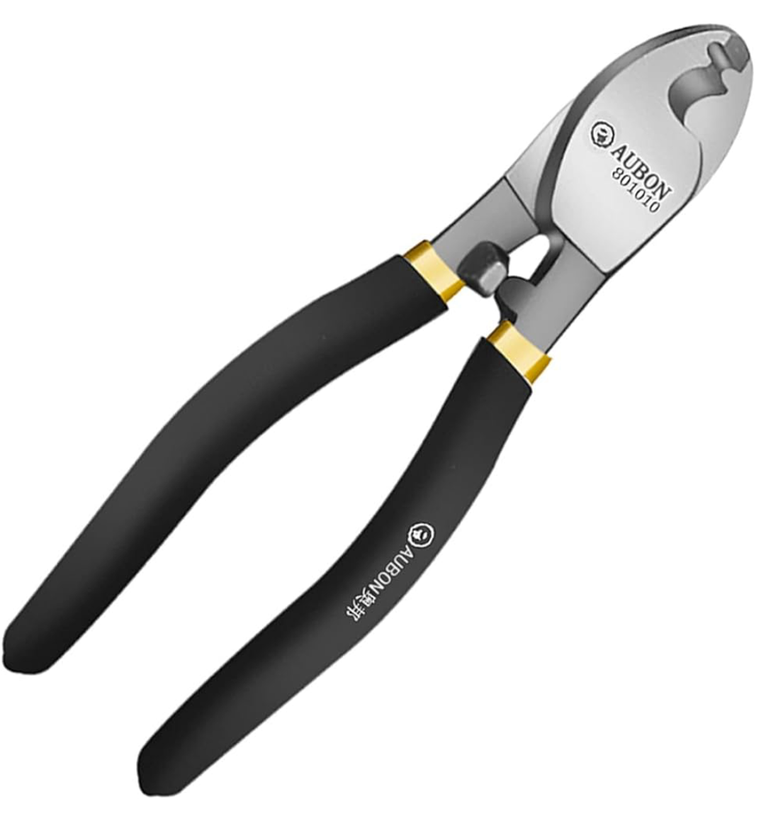 AUBUN Cable Cutter 8Inch Hand Carbon Steel Wire Cutter. (Copper & Aluminium)