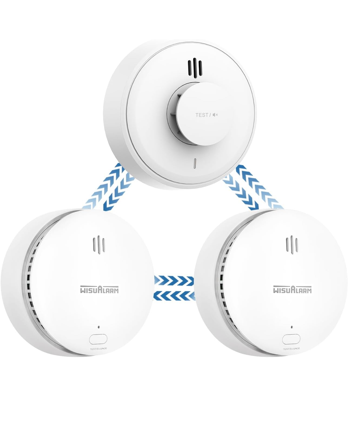 1) 2x Smoke Alarm & 1x Heat Alarm, 10-Year sealed Battery Life,Compliant with Scotland & England Law (2 Smoke + 1 Heat)
