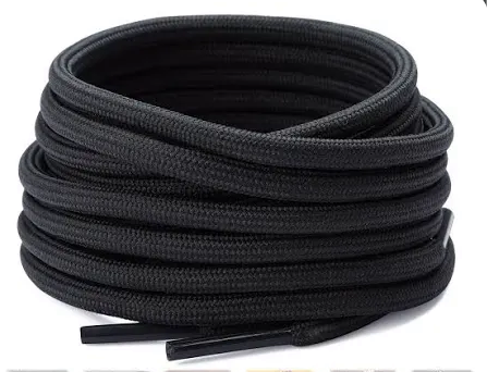 Thick Durable Work Boot Laces (Black)