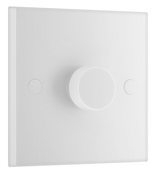 0) (Best Seller this month) BG LED Dimmer Switch, 2 Way - Square Edge - Nexus 900 Series - White Moulded - 200W