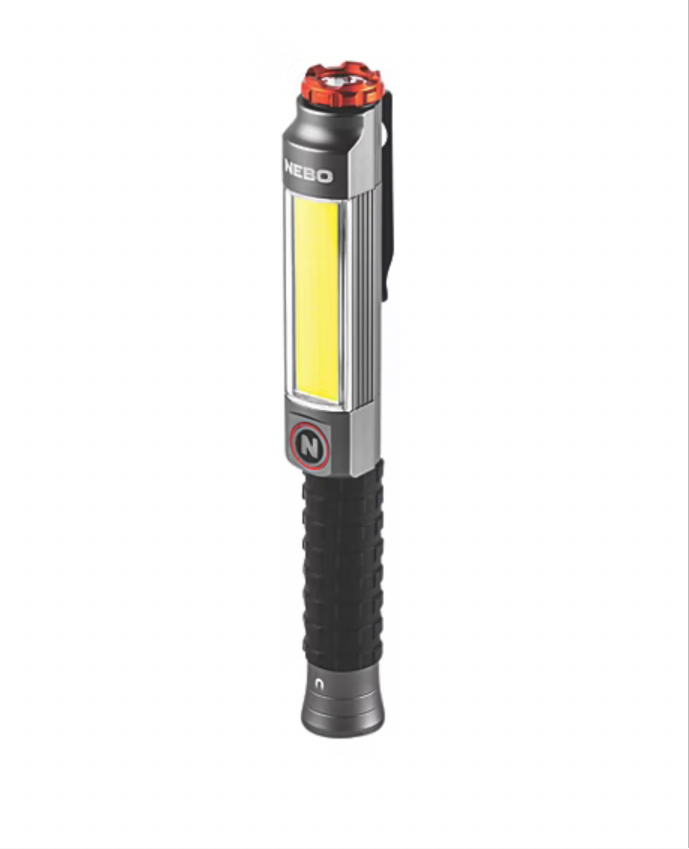 1) NEBO 3x Heavey Duty LED Inspection torch - BLACK 600LM