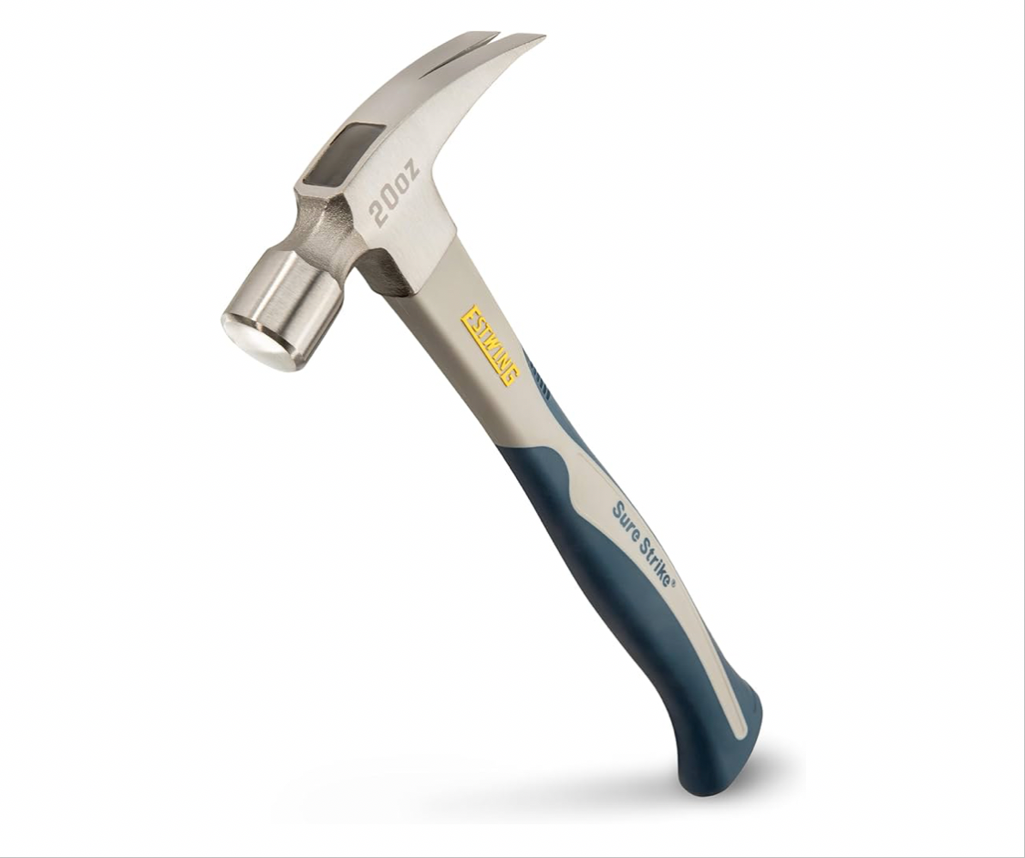 Estwing Sure Strike 20oz Straight Claw Hammer Carbon Fiber Handle