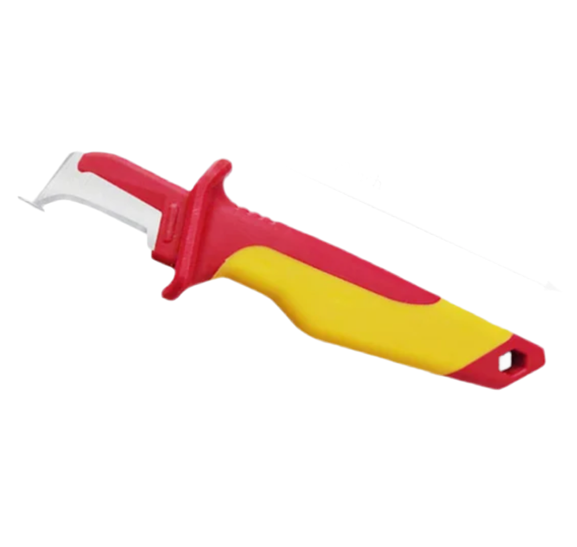 0) (Best Seller this week) ELECTRICIANS INSULATED STRIPPING KNIFE WITH COVER (180mm L)
