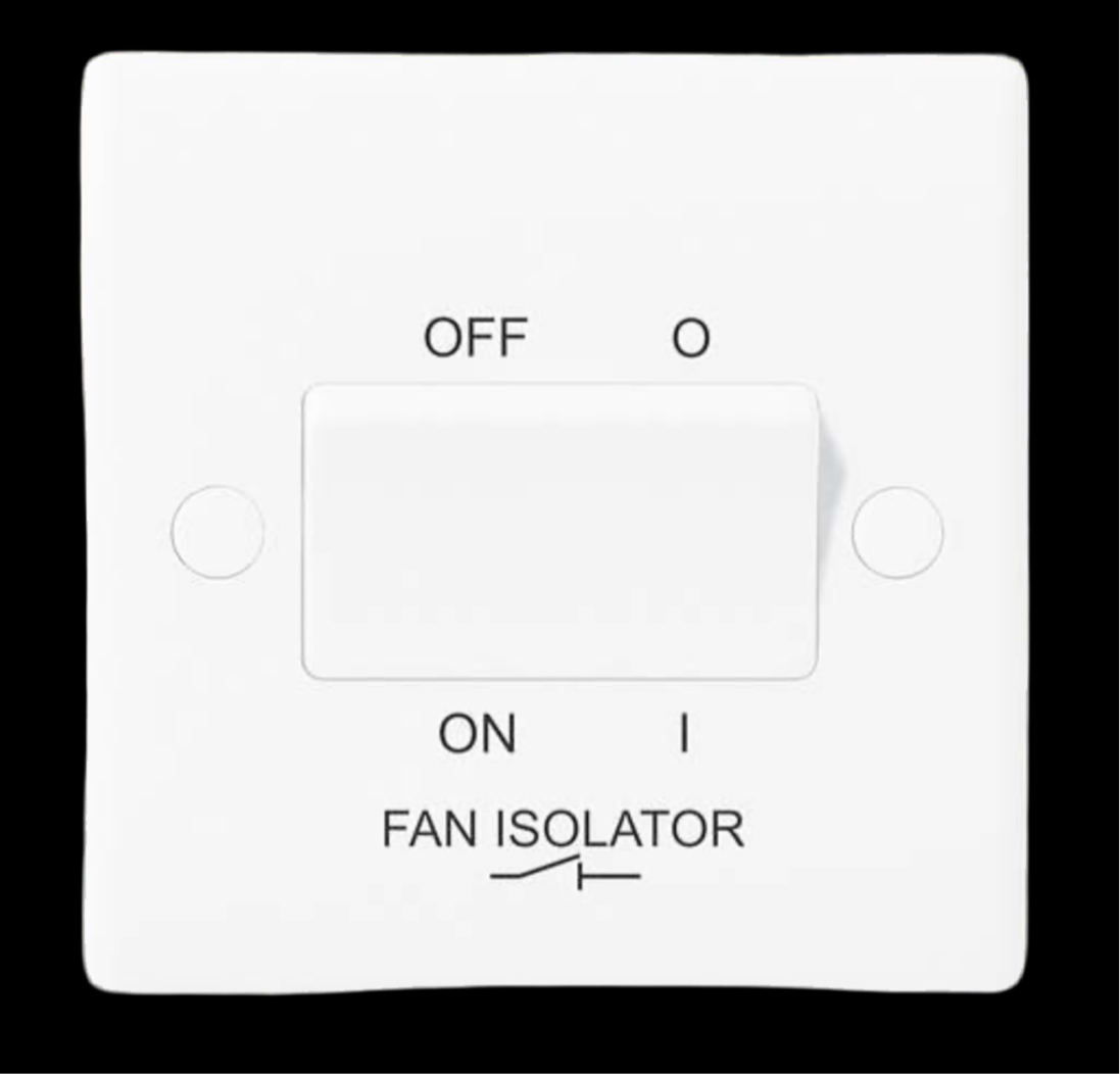 007) BG NEXUS FAN ISOLATOR WHITE (BG815)