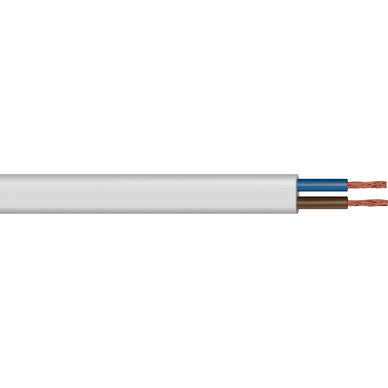 PVC 2 Core Flat Flex Cable 0.75mm x50mtr (Used to run cables to LED strips)