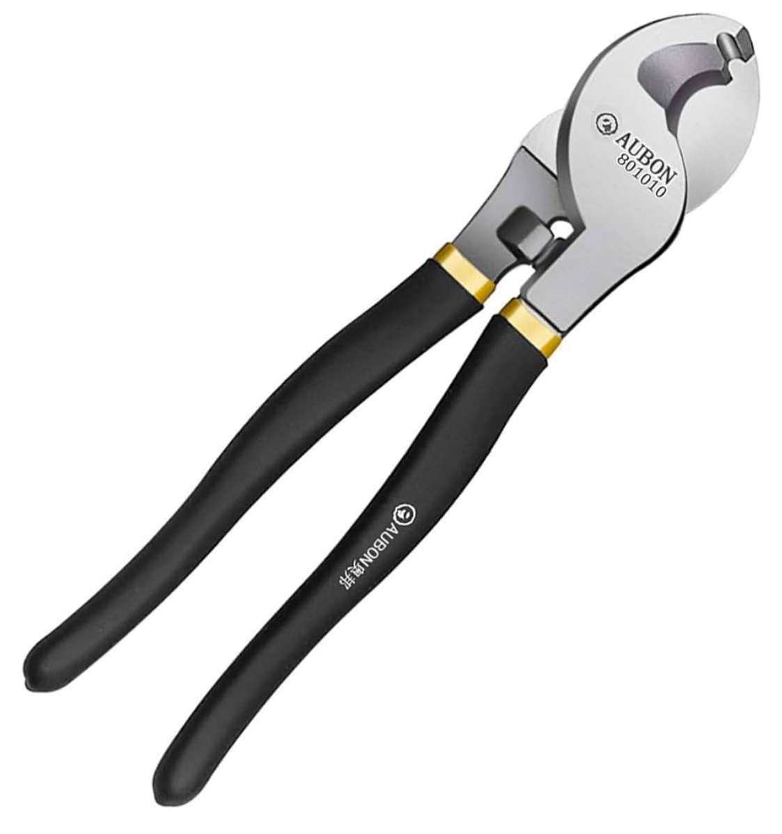 AUBUN Cable Cutter 10Inch Hand Carbon Steel Wire Cutter. (Copper & Aluminium)