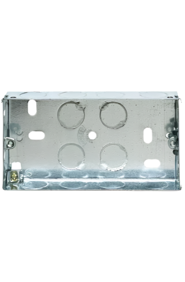 01) 1x METAL BACK BOX 2G 35MM