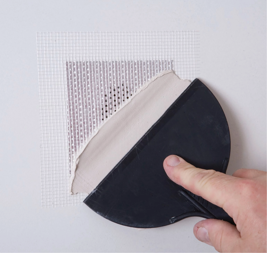 Gyproc Aluminium & fibreglass Self-adhesive Plasterboard Repair patch Pack of 2 (W)150mm