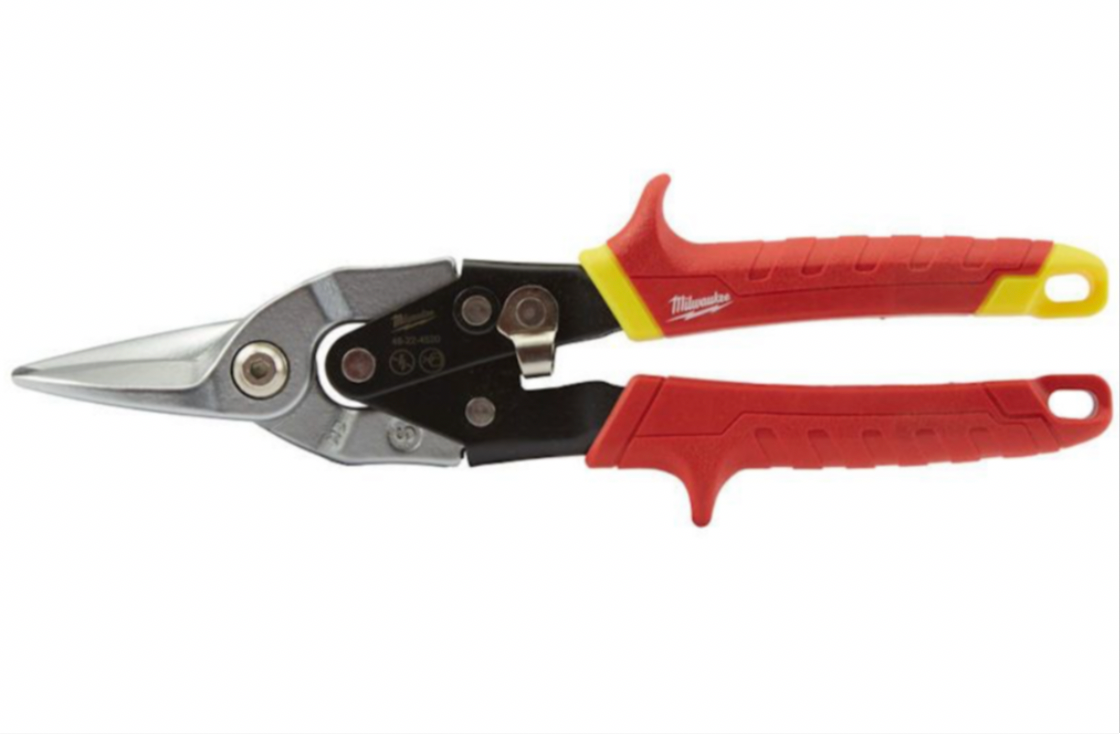 2) MILWAUKEE STRAIGHT CUT AVIATION METAL SNIPS