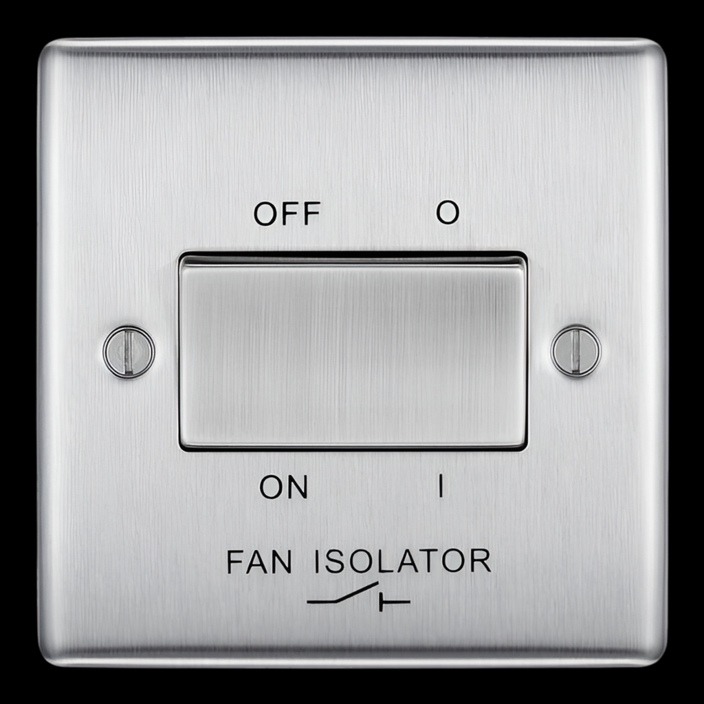 1) BG NEXUS Fan Isolator (Brushed Chrome)