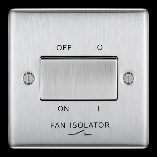 1) BG NEXUS Fan Isolator (Brushed Chrome)