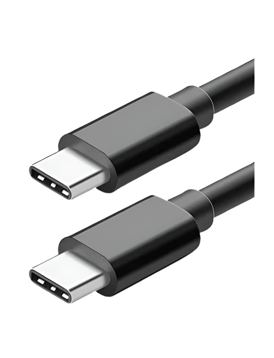 1) C TYPE to C TYPE Charging Lead 2mtr Black