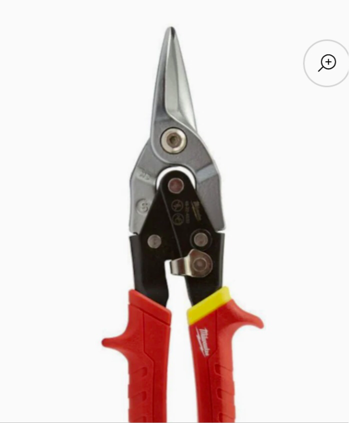 2) MILWAUKEE STRAIGHT CUT AVIATION METAL SNIPS