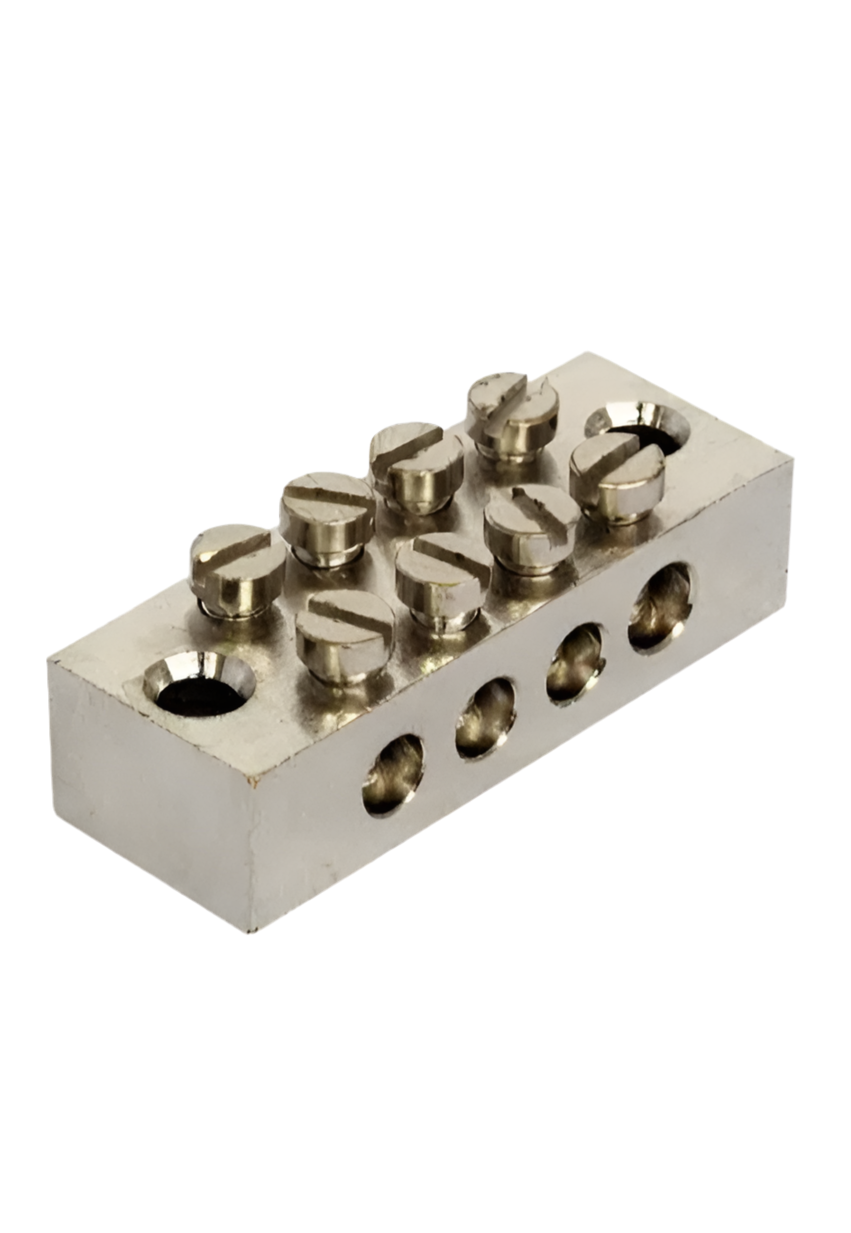 003) 4way EARTH BLOCK (25mm)
