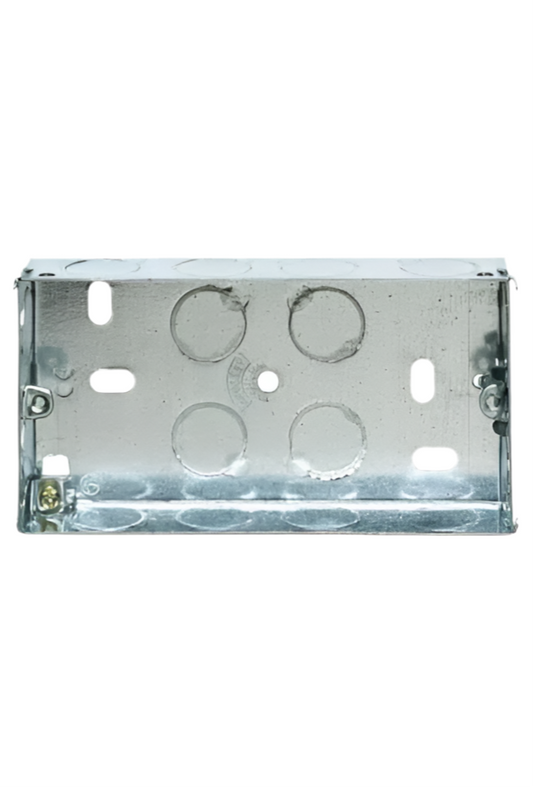 0) Best Seller - 25mm 2gang Metal back box x1
