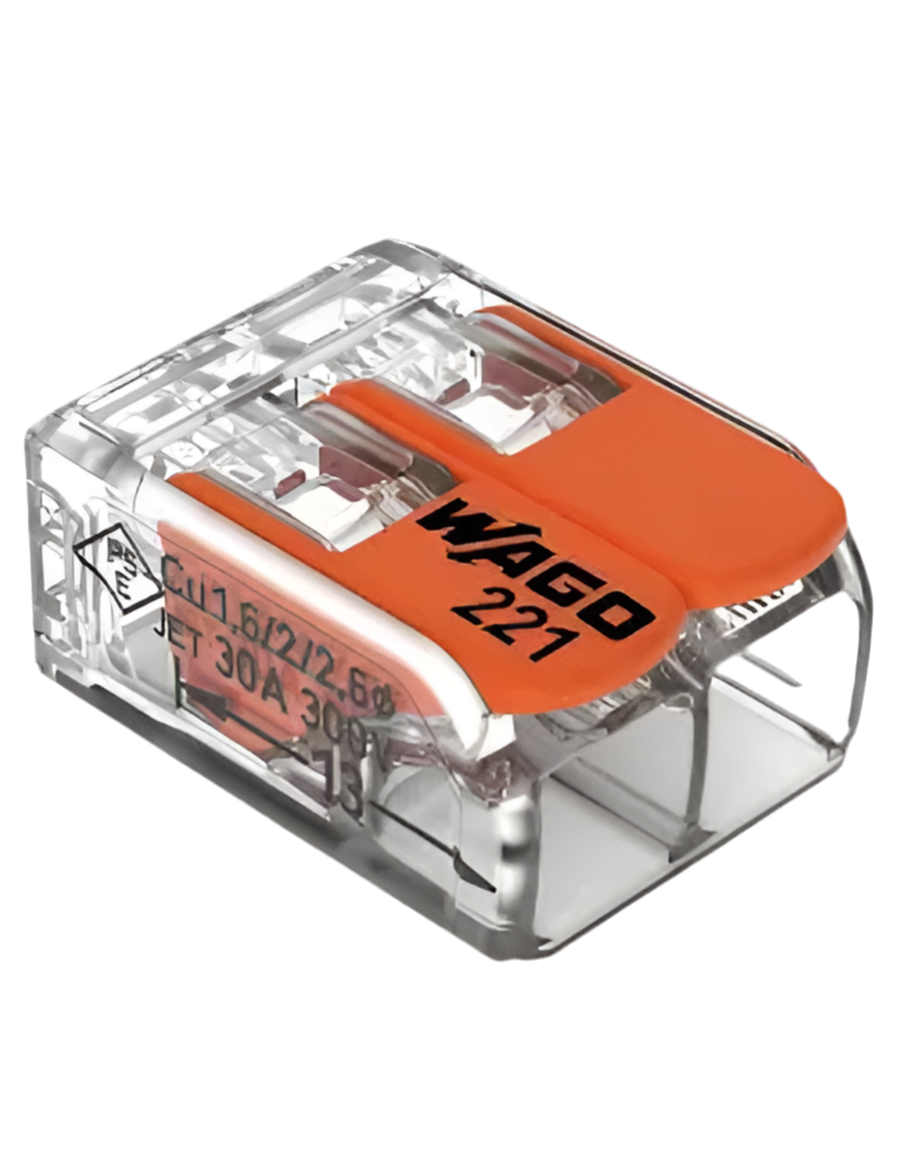 1) WAGO 2Pole (6mm x50)
