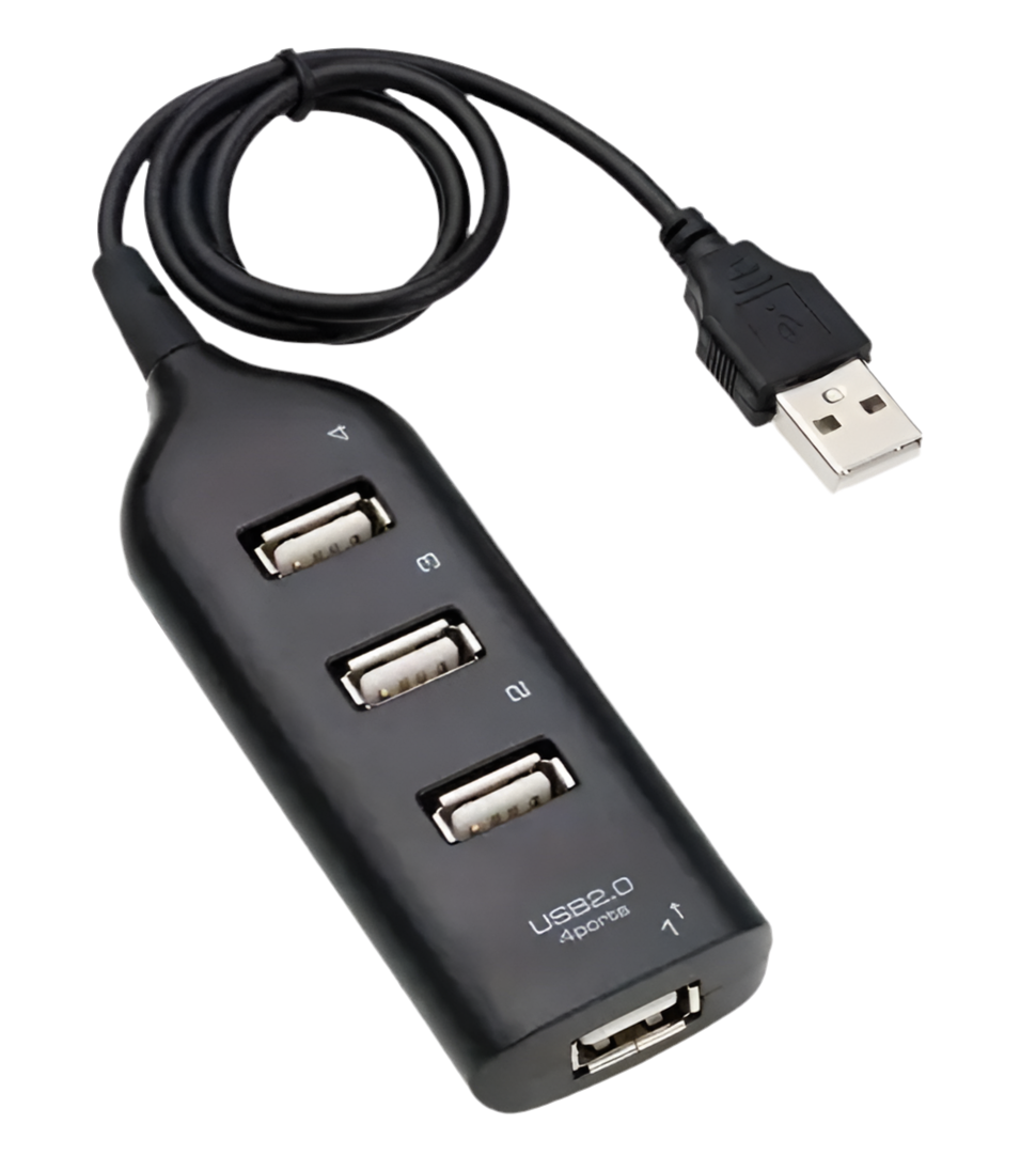 1) 4x PORT USB SPLITTER