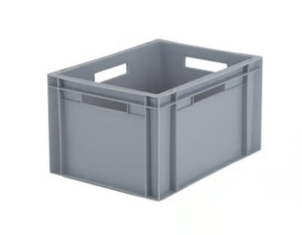 Stacking Box - 230h x 300w x 400d mm - 20 Litre Capacity - Grey