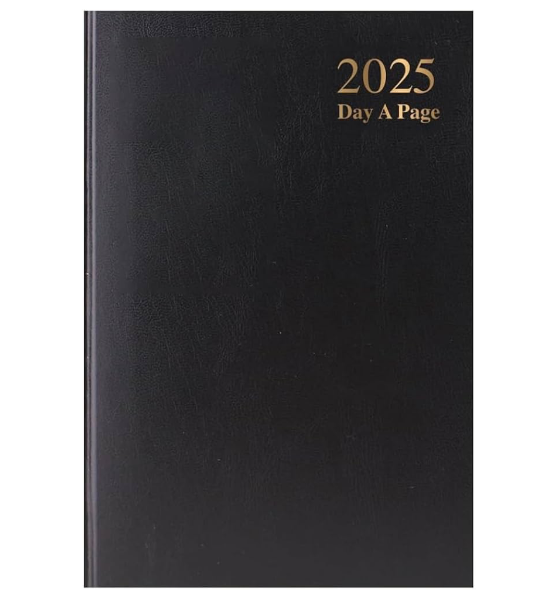 1) 2025 - A5 (148mmx210) Hard Backed Cover Daily Planner
