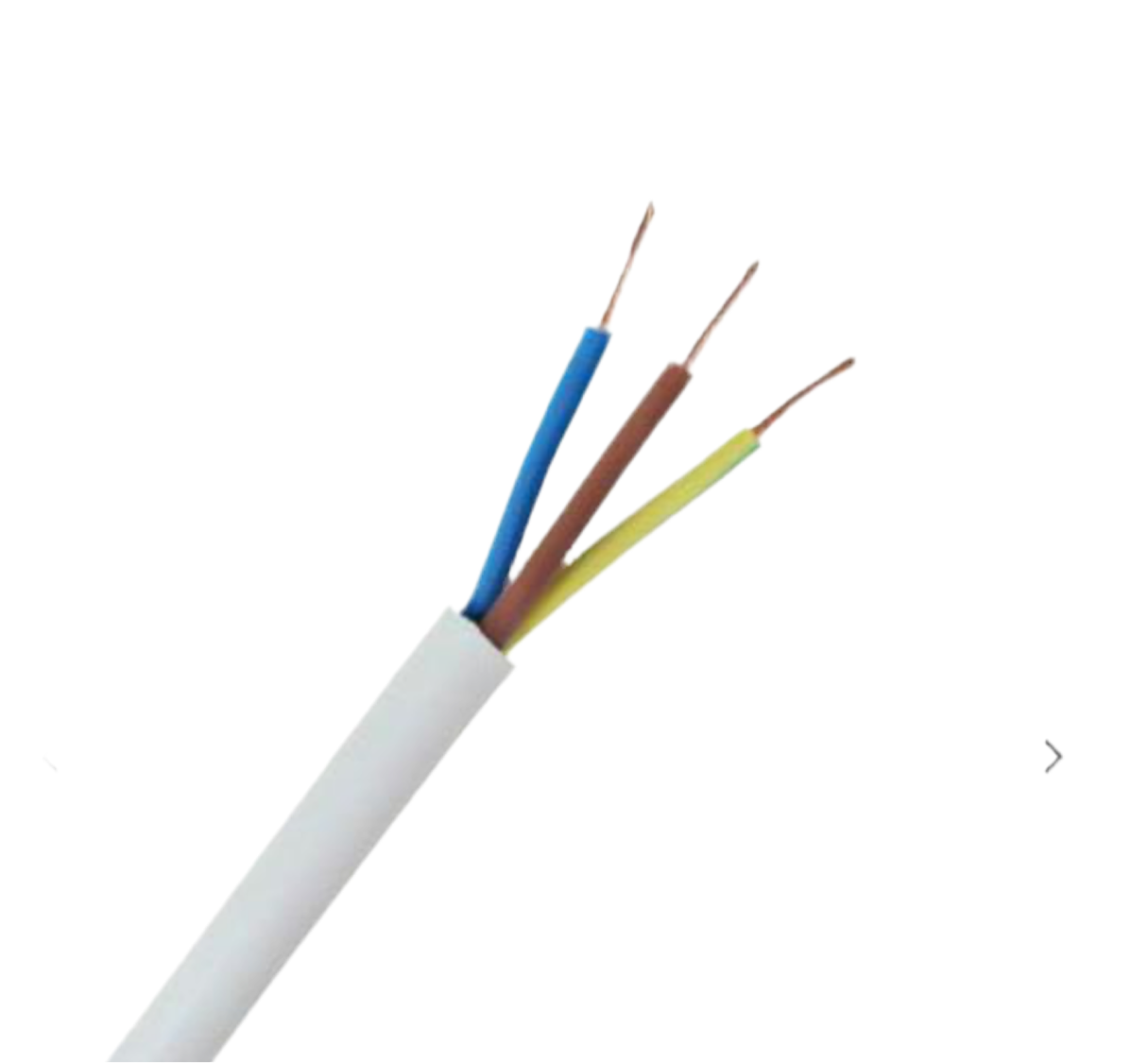 7A) 3C White Flex 0.75mm per meter