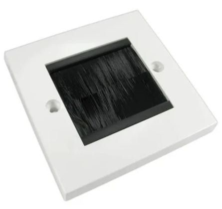 TV Brushed Cable Outlet Port