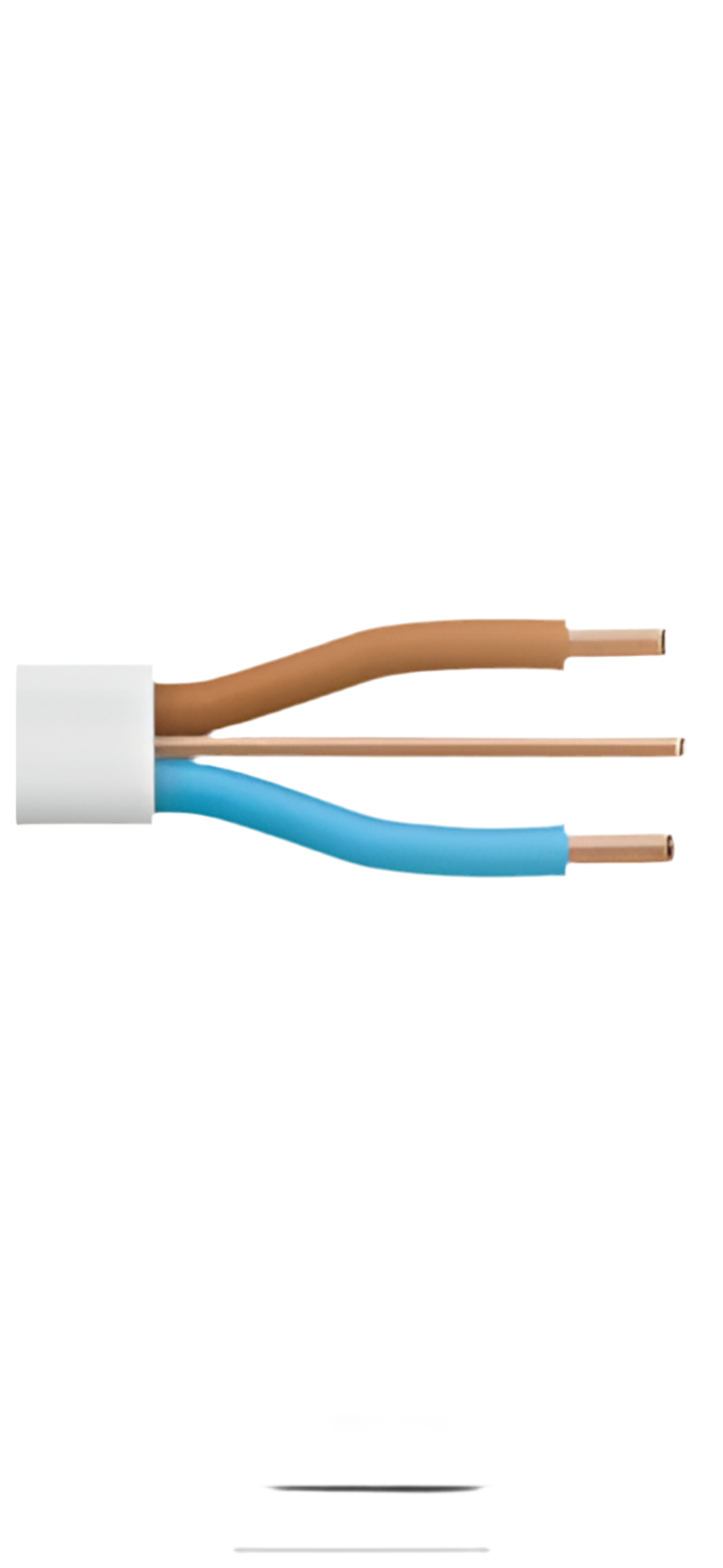 4085) LSF 10mm TWIN & EARTH CABLE BS7211 BASEC WHITE LSZH (Per meter)