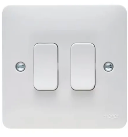 HAGER 2G Light Switch