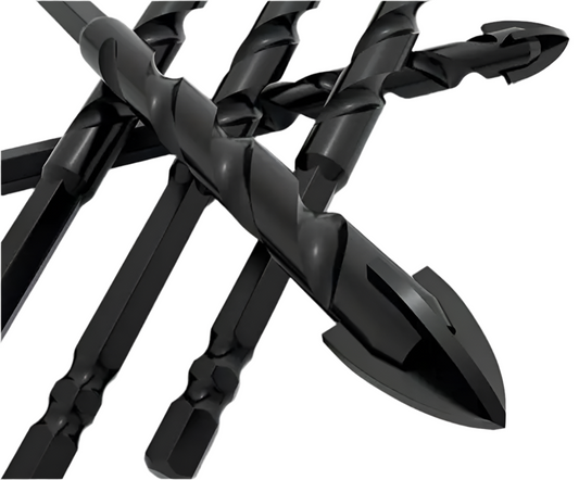 2) 3x Super Fast Impact TILE Bit (6mm Hex)