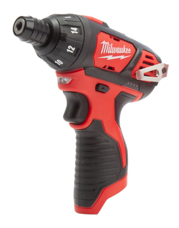 Milwaukee M12SET1D-152B 12V Sub Compact Single Speed Screwdriver with 2 x 1.5Ah Batteries