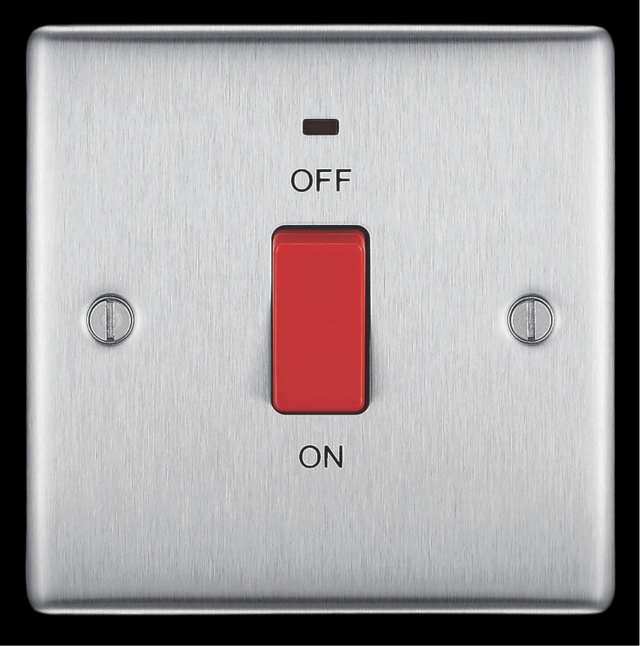 1) BG NEXUS 1G Cooker Isolator (Brushed Chrome)