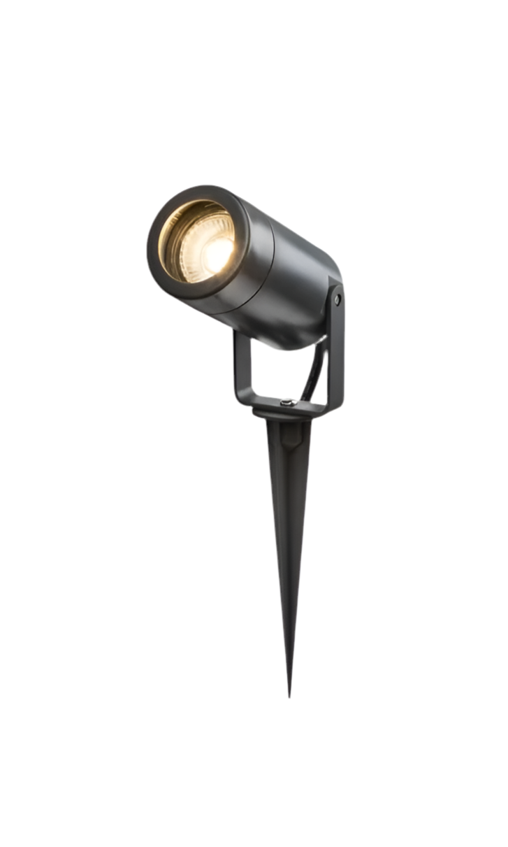 02) 1x Black Metal Spike Light (GU10 Lamp required)