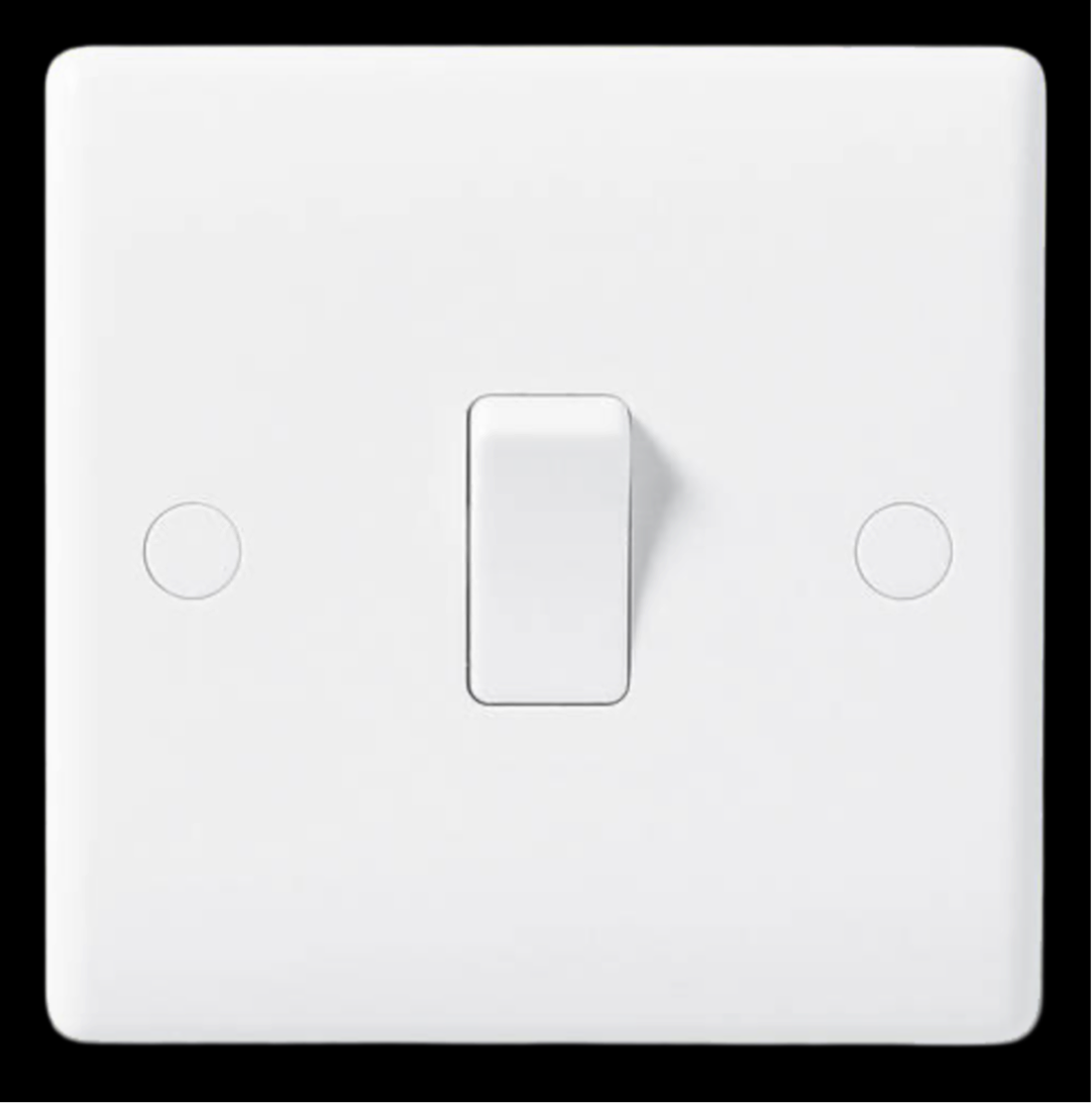 1) BG NEXUS 1G SWITCH 2 WAY WHITE (BG812)
