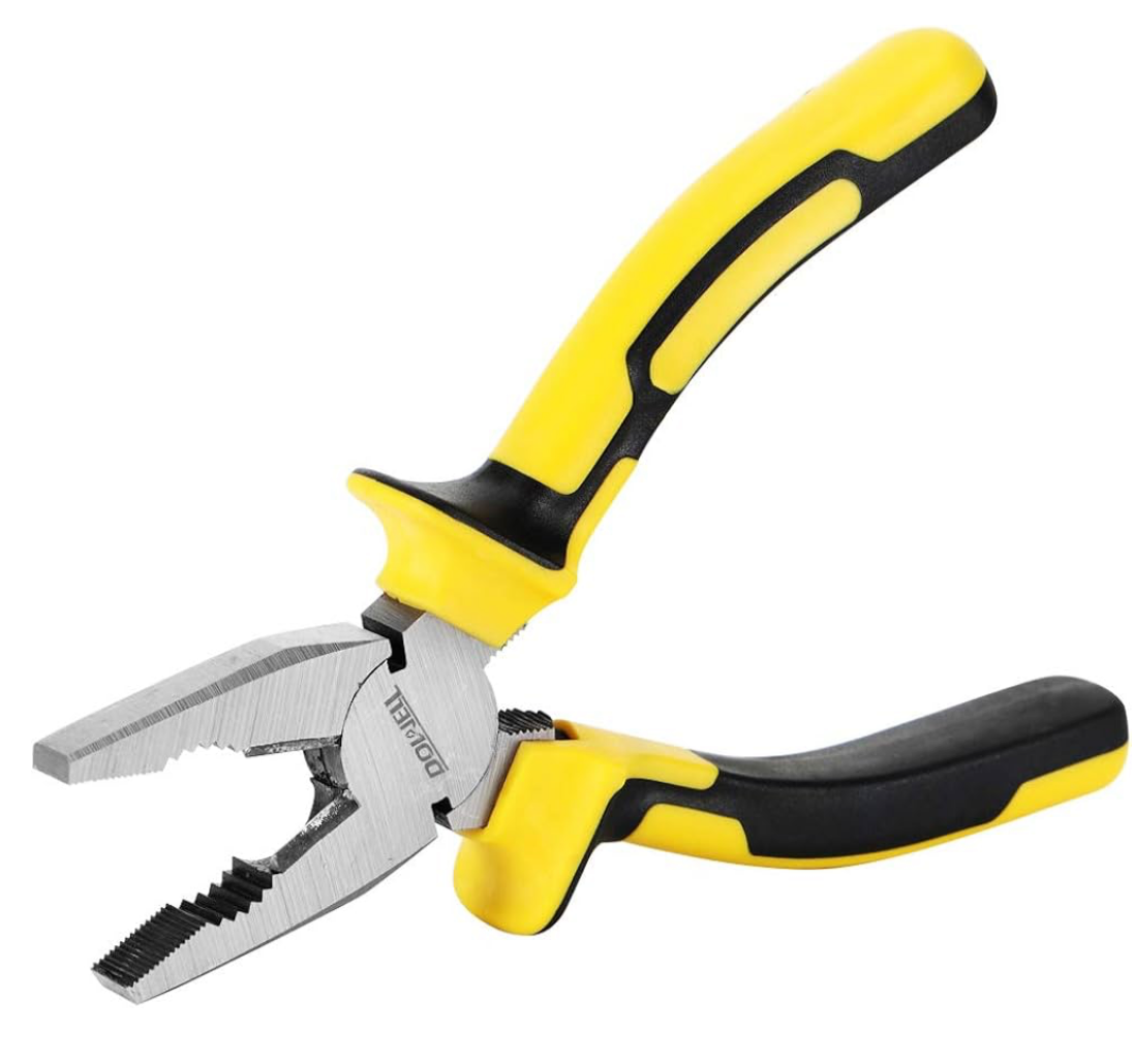DOWELL Diagonal Cutting Pliers 6 Inch Diagonal Cutters Wire Cutters Durable Nickel Chromium Steel Construction for Electricians
