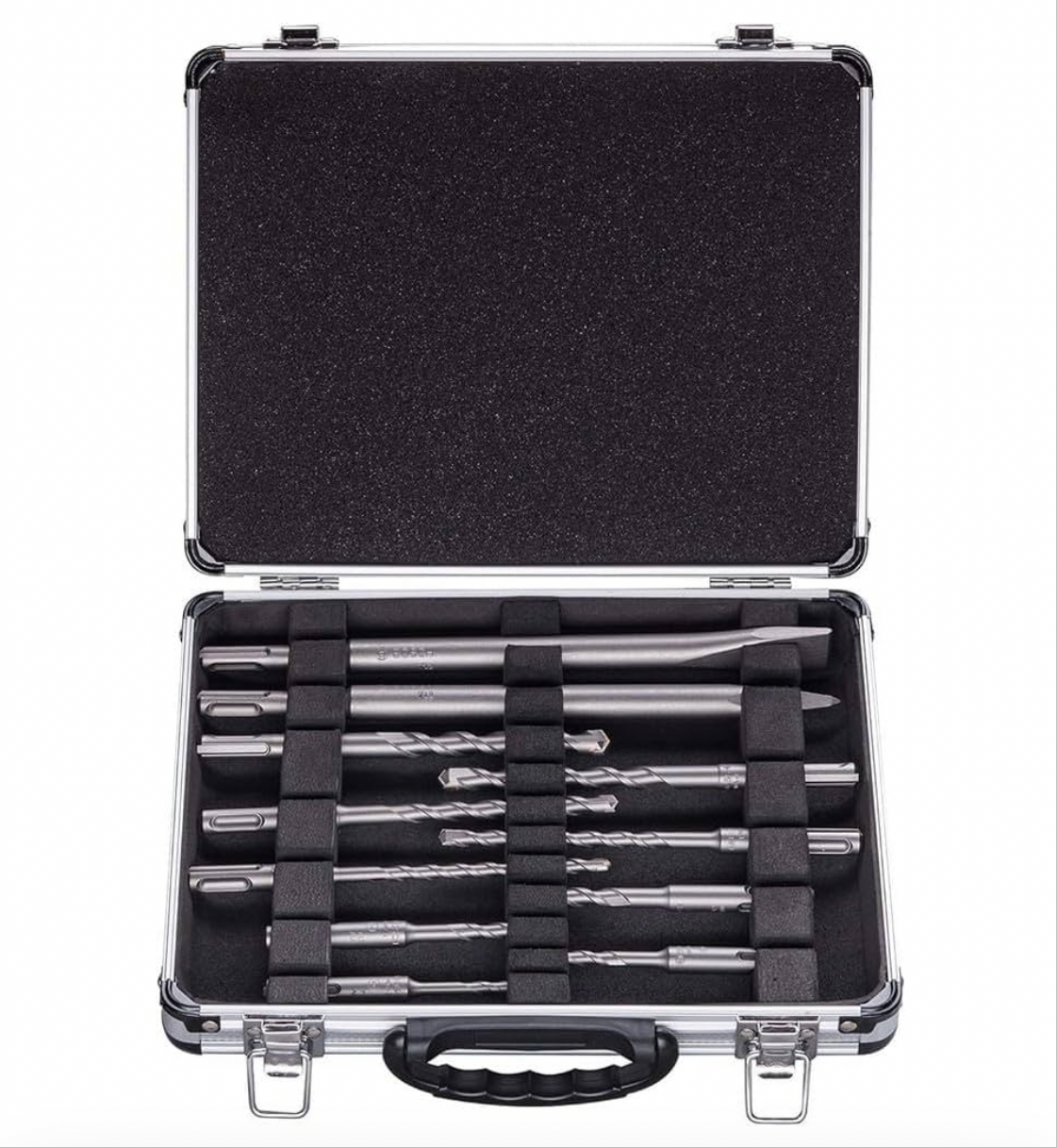 00) Bosch Professional 11-Piece SDS Plus Mixed Hammer Drill Bit and Chisel Set (for Concrete and Masonry; Accessories for Rotary Hammers)