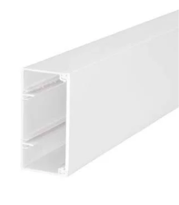 4) 100x50mm PVC Trunking (Ideal for cables coming into consumer units) - 1 meter length