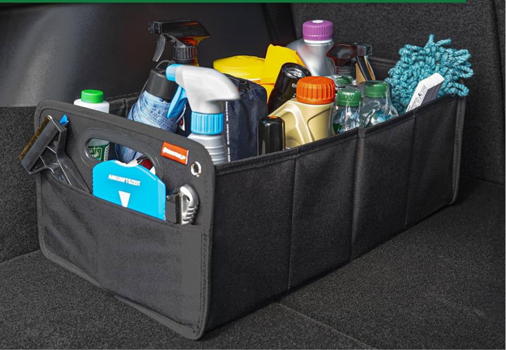 Foldable Van Organiser - reinforced organiser with fastening strips