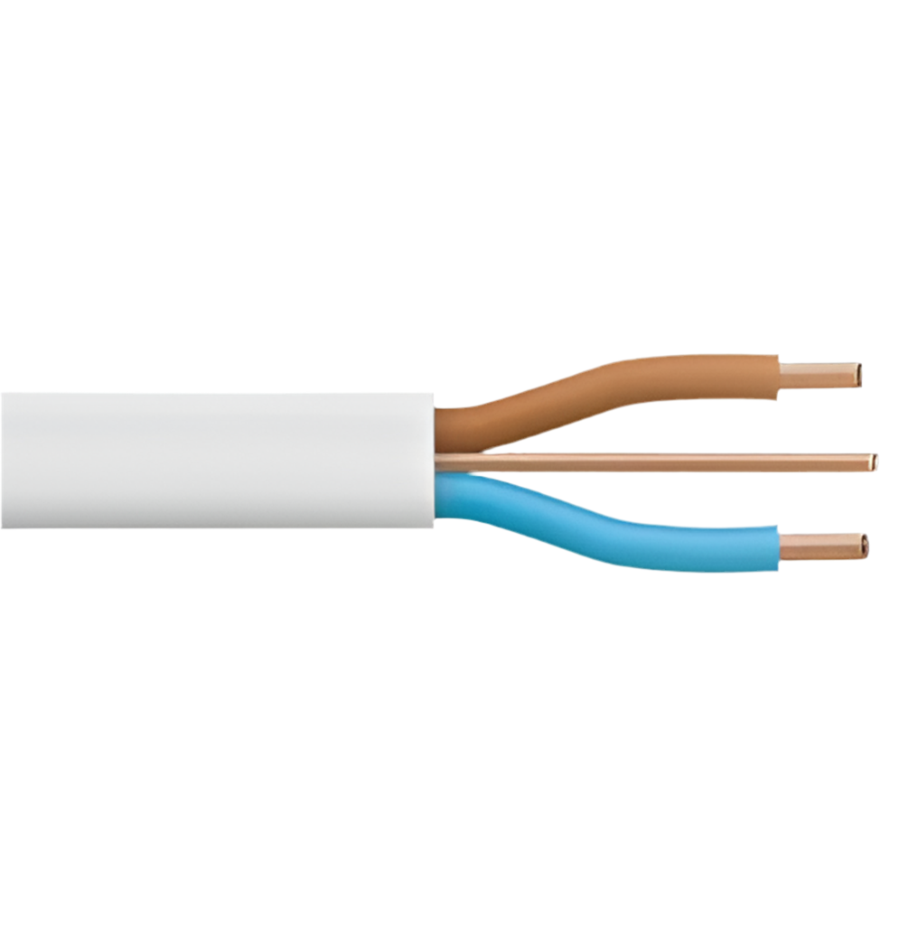 4083) LSF 4mm TWIN & EARTH CABLE BS7211 BASEC WHITE LSZH 100M
