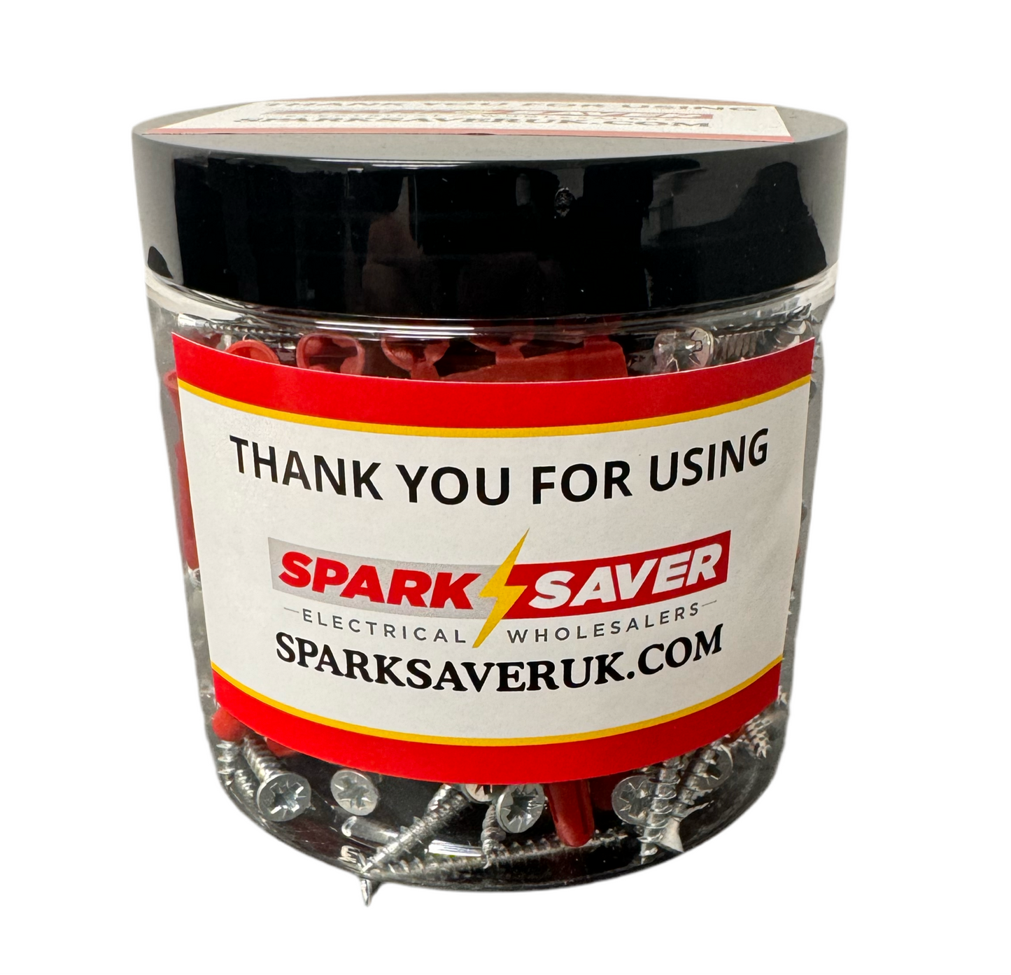 0) Floodlight Fixing Pack- 50x screws 38mm (10), 50x Red Raw plugs & 50x Penny Washers